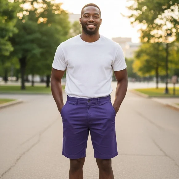 Daniel Hechter Cobalt Blue Shorts - Size 36 - Picture 2 of 4
